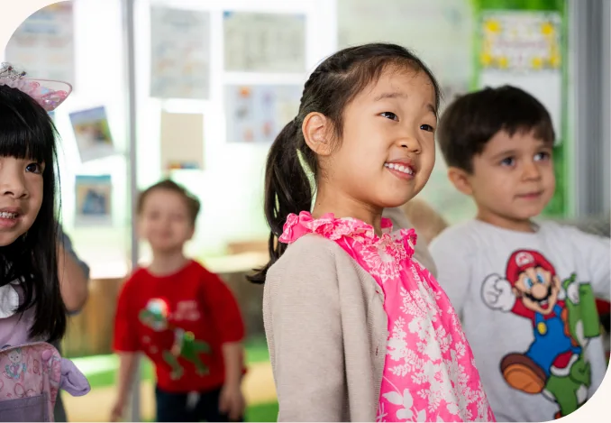 A child enjoying a holistic enrichment activity