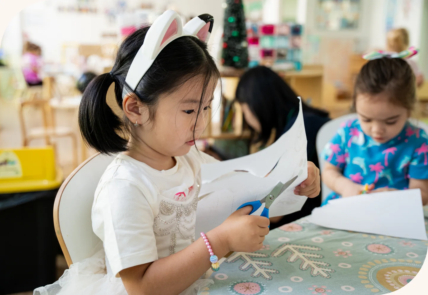 Children creating joyful childhood memories together