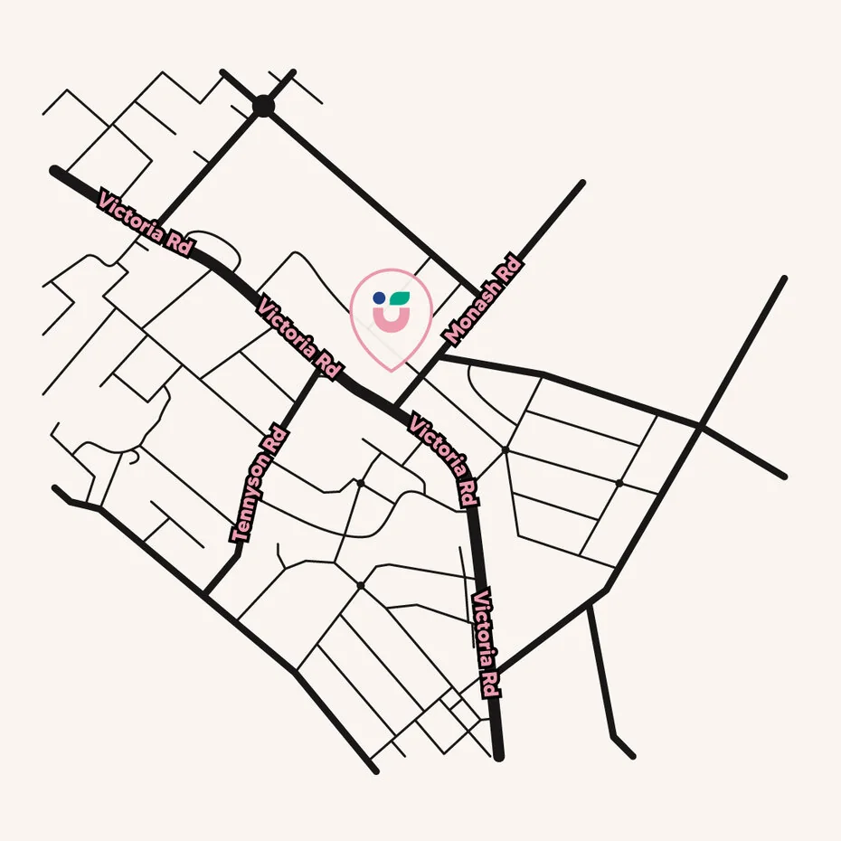 Map to Nurtured Education & Care, 8 Monash Road, Gladesville